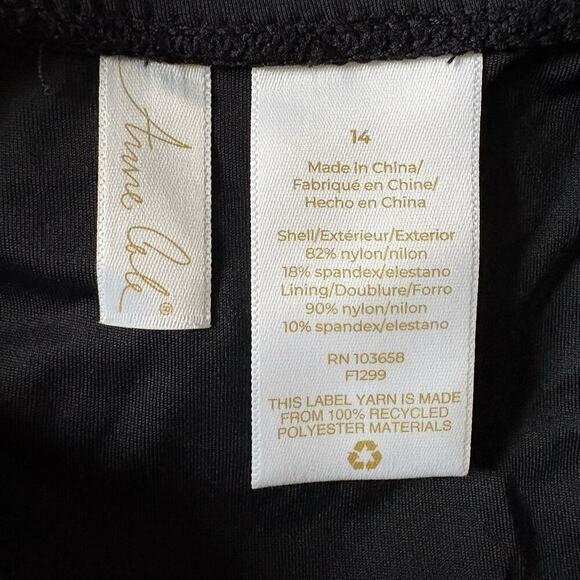 Anne‎ ColeWomen's V-Neck Underwire One-Piece Swimsuit Womens 14 (684) - Picture 5 of 6